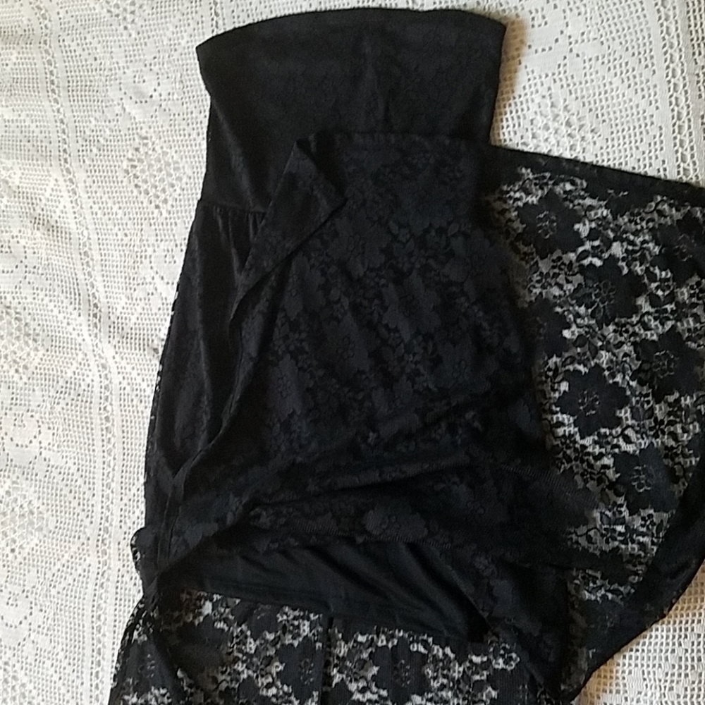 H&M Strapless Black Lace Dress